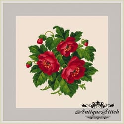 berlin woolwork bouquet 41 vintage cross stitch pattern pdf