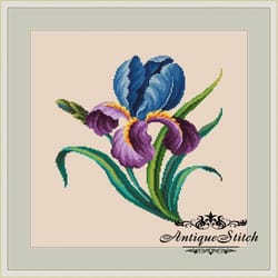 berlin woolwork bouquet 83 vintage cross stitch pattern pdf