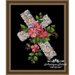 christian cross 3 berlin woolwork vintage cross stitch pattern pdf