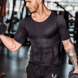 posture correcting undershirt for men