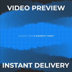 call out titles & elements. mogrt for premiere pro. fully customizable resizable. all settings in one place