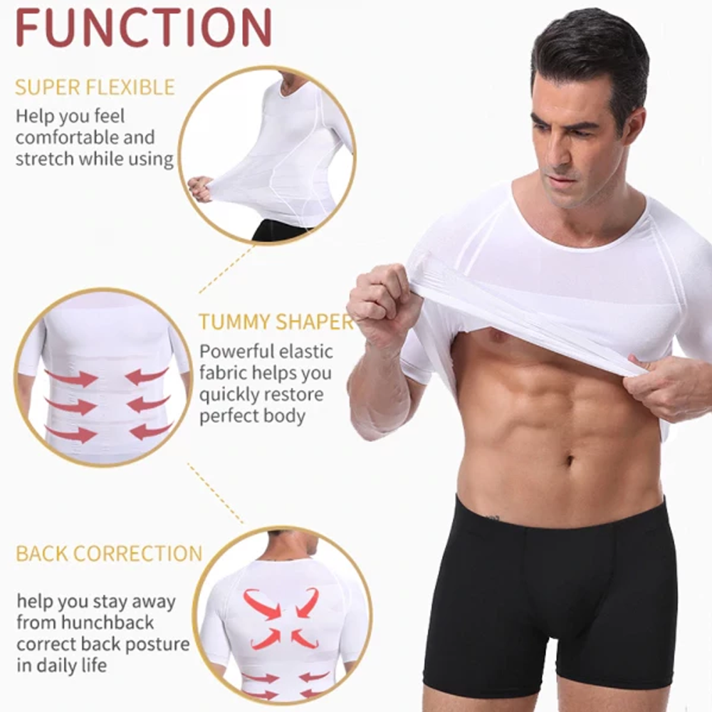 Supportive undershirt for improved spinal alignment