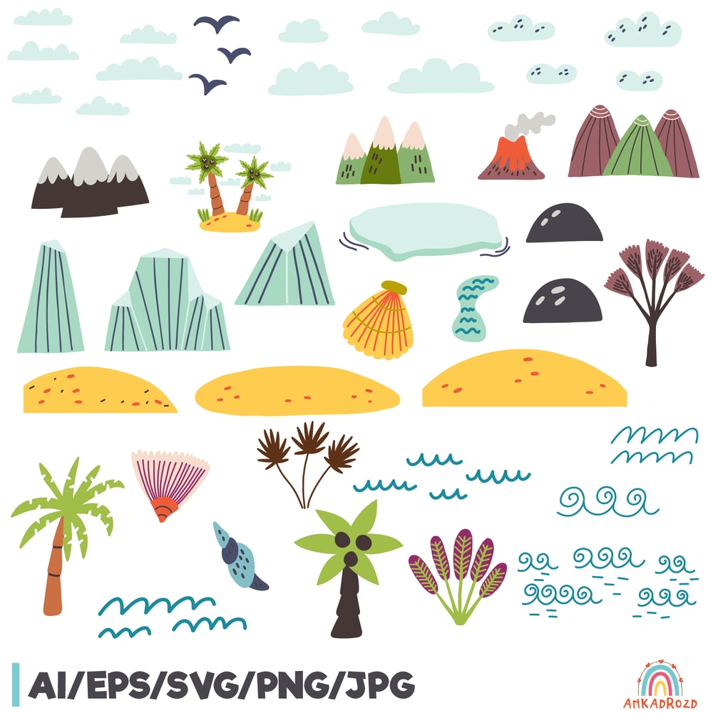 Nature-tropical-items-clipart1.jpg