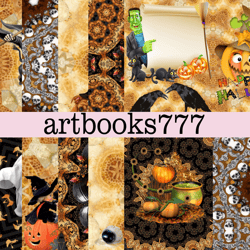 halloween-6 scrapbooking set, digital download, digital paper, journal
