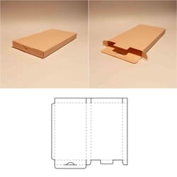 flat box template, thin box, narrow box, svg, pdf, cricut, silhouette, 8.5x11, a4, a3, dxf