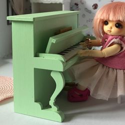 the dollhouse piano miniature lol doll furniture 1:12 modern doll house accessories bjd doll ikea flisat girl toys