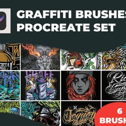 graffiti procreate brushes, procreate graffiti brush, graffiti procreate templates, procreate graffiti kit