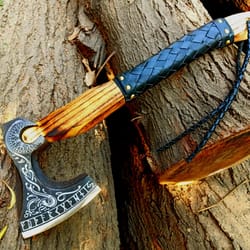 custom handmade steel hatchet tomahawk axe throwing viking hunting axe