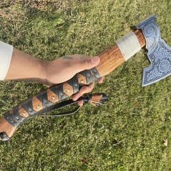 custom handmade steel hatchet tomahawk axe throwing viking hunting axe