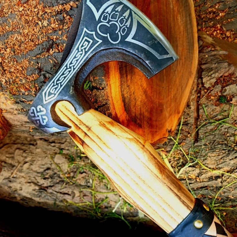 Custom Handmade Steel Tomahawk Axe Throwing Viking Axejpeg
