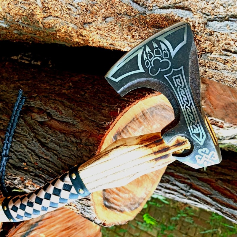 Custom Handmade Steel Tomahawk Axe Throwing Viking Huntingjpeg