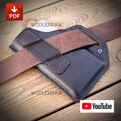 Leather pattern - Belt Phone case(BPC-Frend) / Suitable for iPhone 8 Plus, iPhone-X, iPhone 11, iPhone 11 Pro Max