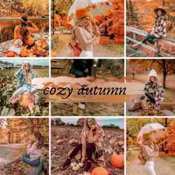 cozy autumn preset lightroom mobile lightroom bright colors presets insta blogger mobile preset dng photografy preset