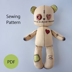 Teddy Bear Sewing Pattern PDF