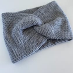 gray headband | ear warmers | knitted hats | knitted headband | winter accessories | for women | hand knit