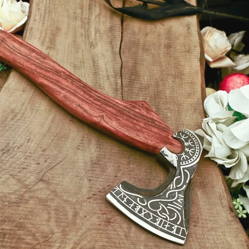 HandForgedDamascusSteelTomahawkVikingAxebuyjpeg