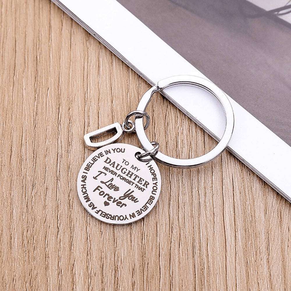 Personalized motivational keychain for son