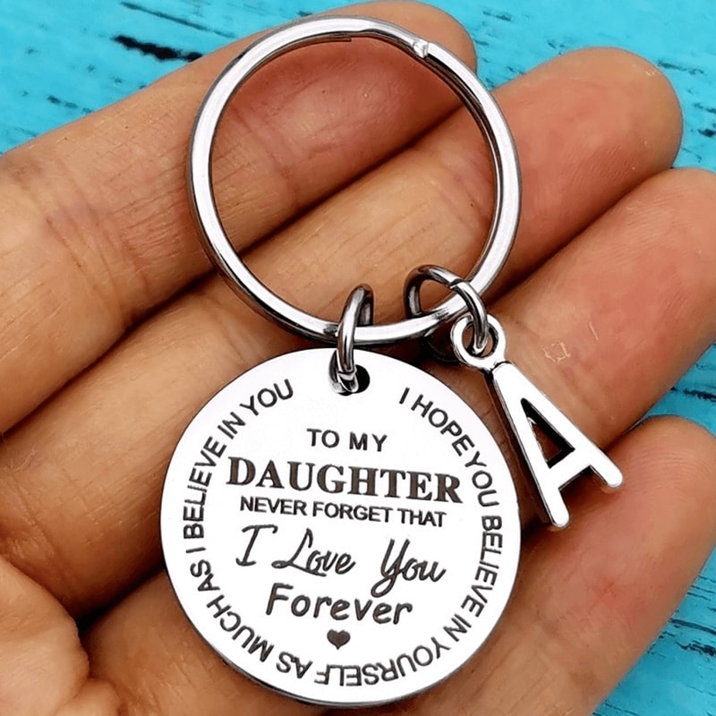 I Love You Forever Personalized Keychain