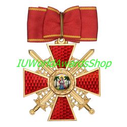 Order of St. Anne, 1st class with swords. Russian empire. Copy LUX
