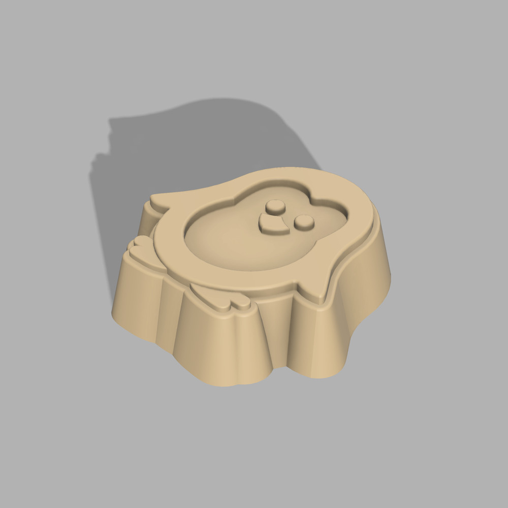 Penguin Bath Bomb Mold 3D model