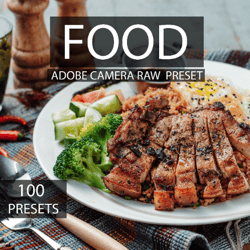 100 food presets, desktop lightroom, lightroom presets, camera raw presets, photography presets, instagram presets, xmp