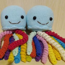 jellyfish crochet, amigurumi, crochet baby toys, soft toy, plush toy, baby toys