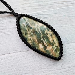 green honeycomb beryl pendant, rare natural russian gemstone, stone of emotional harmony, rarely stone necklace