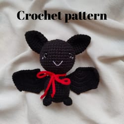 crochet bat amigurumi pattern, but plush, bat pattern, crochet halloween bat