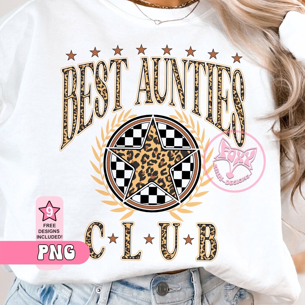 Best Aunties Club Leopard Print Png Sublimation Checkered Mom Mama Top Seller Trending Popular Right Now DTF Prints Best Selling Mothers Day.jpg