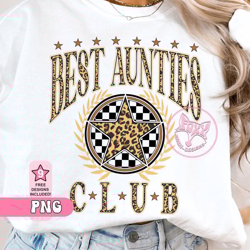 Best Aunties Club Leopard Print Png Sublimation Checkered Mom Mama Top Seller Trending Popular Right Now DTF Prints Best Selling Mothers Day.jpg