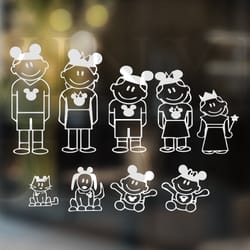 mouse ears family car decal stick family car decal mouse h