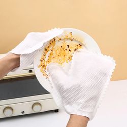 fish scale cleaning duster gloves