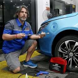 dent removal with t bar