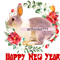 year of the hare, 2023, rabbit, new year, sublimation-1