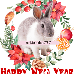 year of the hare, 2023, rabbit, new year, sublimation-2