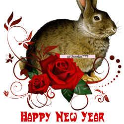 year of the hare, 2023, rabbit, new year, sublimation-3