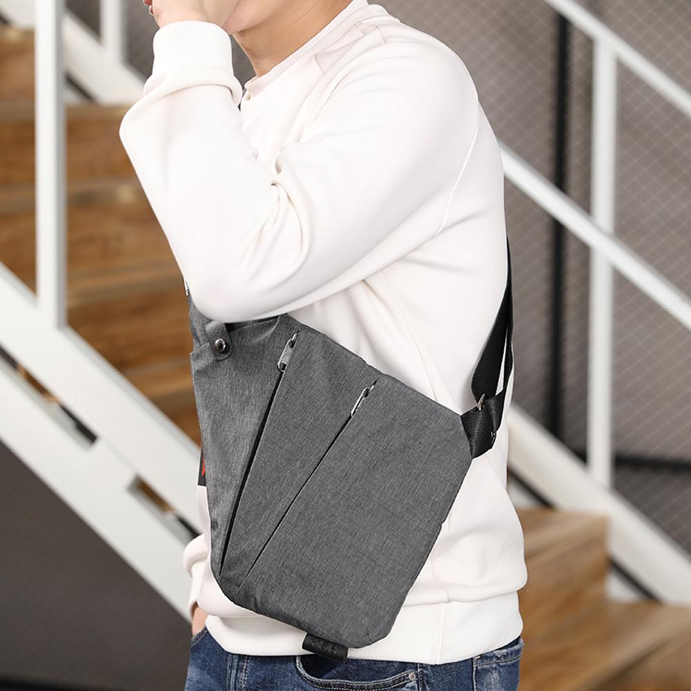Lightweight and spacious waterproof shoulder bag for jogging