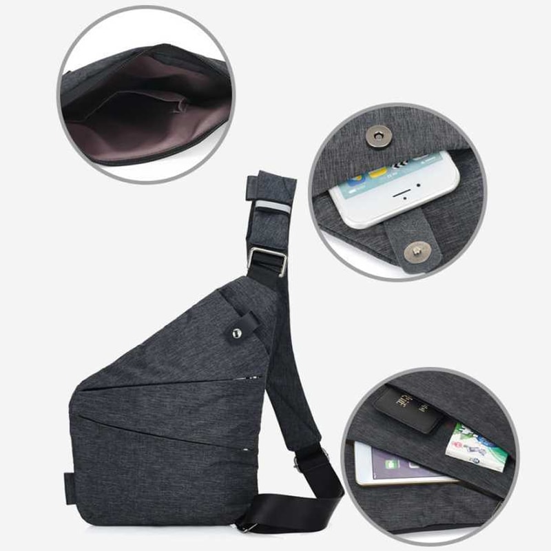 Unisex personal shoulder pocket bag for outdoor activities