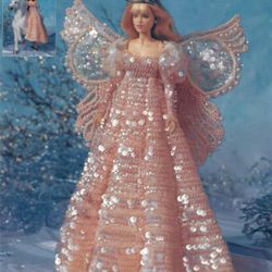 pdf vintage crochet pattern / crochet dress for barbie dolls 11-1 / 2"