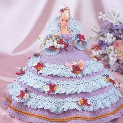 pdf vintage crochet pattern / crochet dress for barbie dolls 11-1 / 2"
