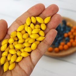 miniature lemon 1:12 miniature fruits realistic miniature food for dolls - dollhouse miniature