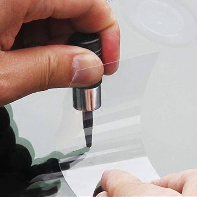 Multisurface glass repair fluid for homes and vehicles