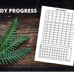 body weight progress template