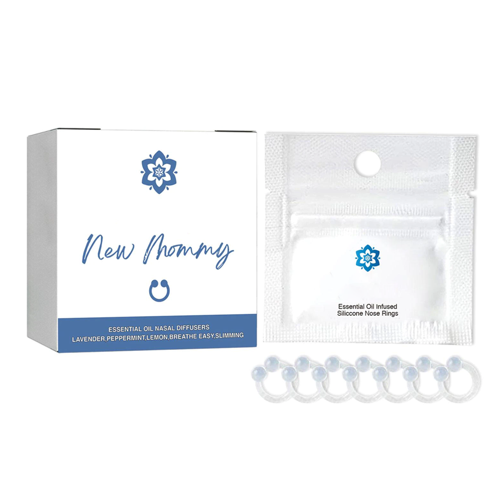 Elegant slimming nose ring with natural essential oils