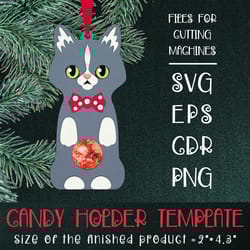 munchkin cat | christmas ornament template