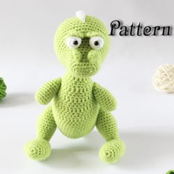 crochet pattern amigurumi t-rex toy, dino amigurumi download, dinosaur stuffed animals pdf