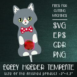 munchkin cat | christmas lollipop holder template