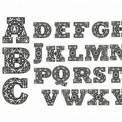 alphabet mandala svg, mandala svg, font svg, letter svg, digital download