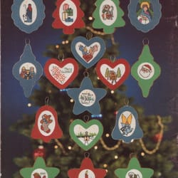 vintage 28 mini christmas ornaments 03 cross stitch pattern pdf classic holiday designs instant download