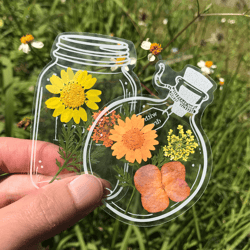 dried flower bookmarks set